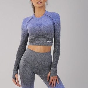 Gymshark Ombre Seamless Crop Long Sleeve
